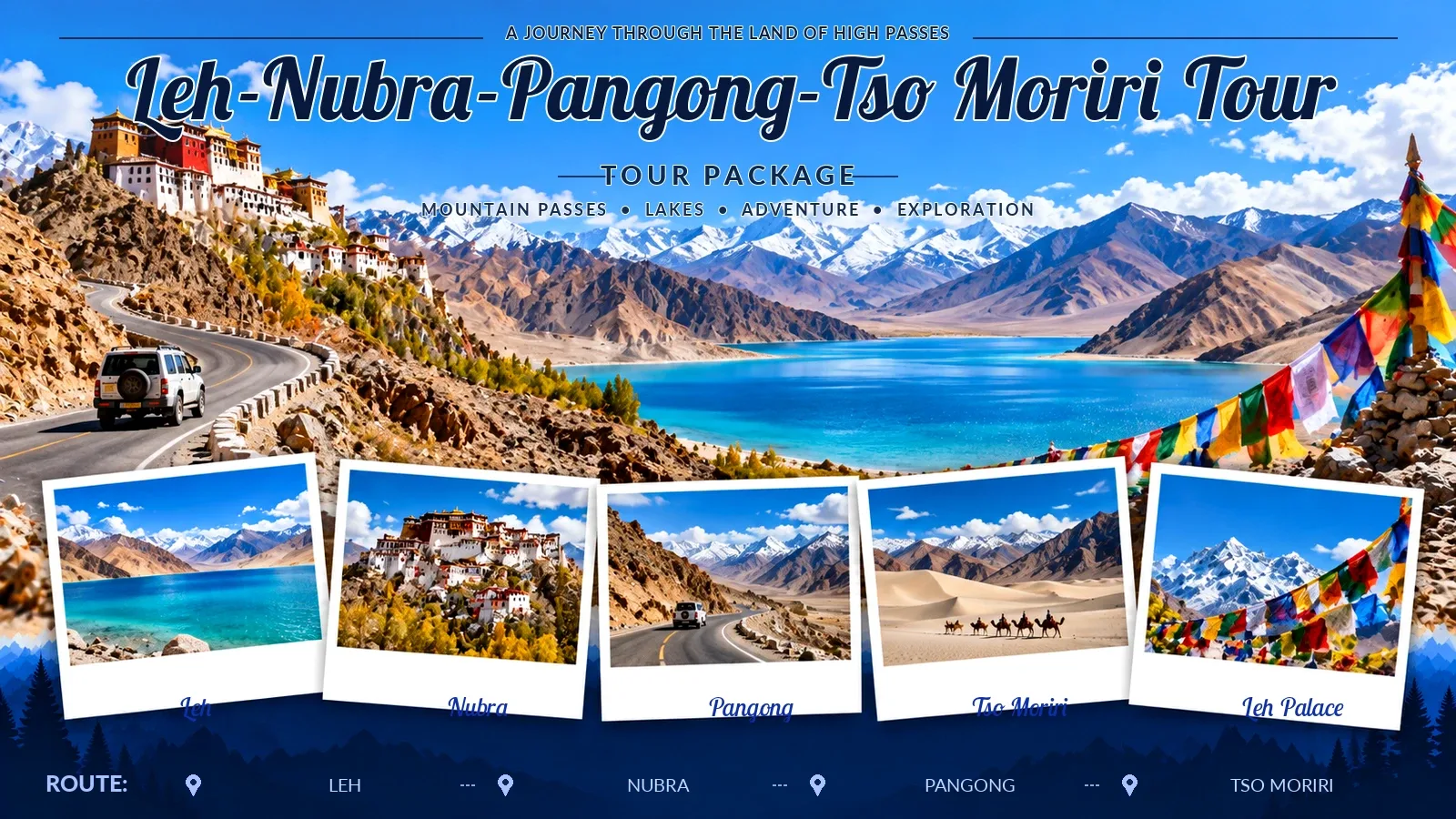 Leh–Nubra–Pangong–Tso Moriri Tour — photo 1