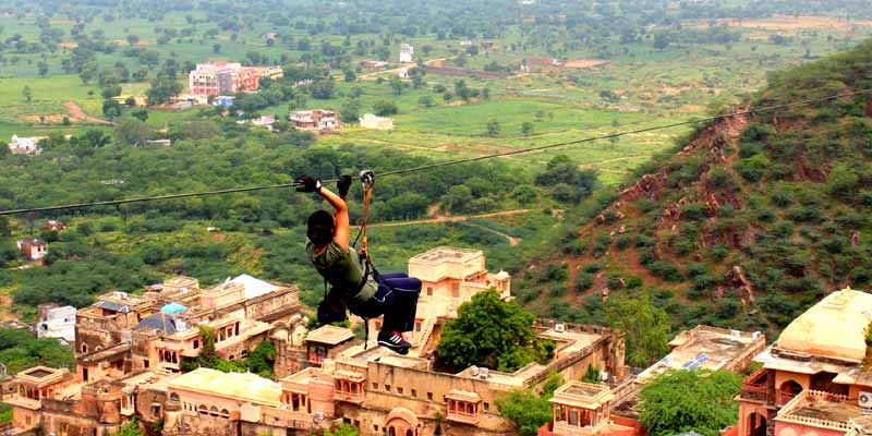 Zip Line ride in Neemrana — photo 1
