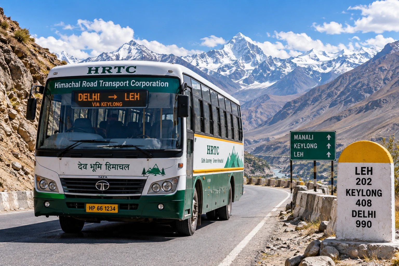 Delhi–Leh HRTC Bus Service Suspended: Service Will Resume Next May, Know All the Details — photo 1