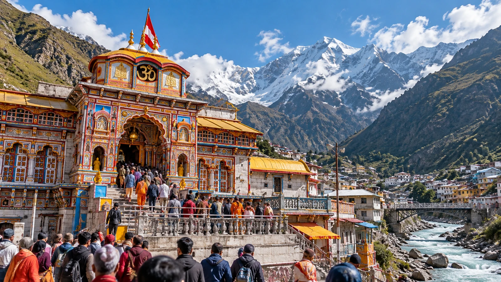 Badrinath Dham: Second Phase of Yatra Picks Up Pace, Thousands of Devotees Arriving for Darshan — photo 1
